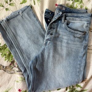 Just USA Button-Fly Blue Jeans